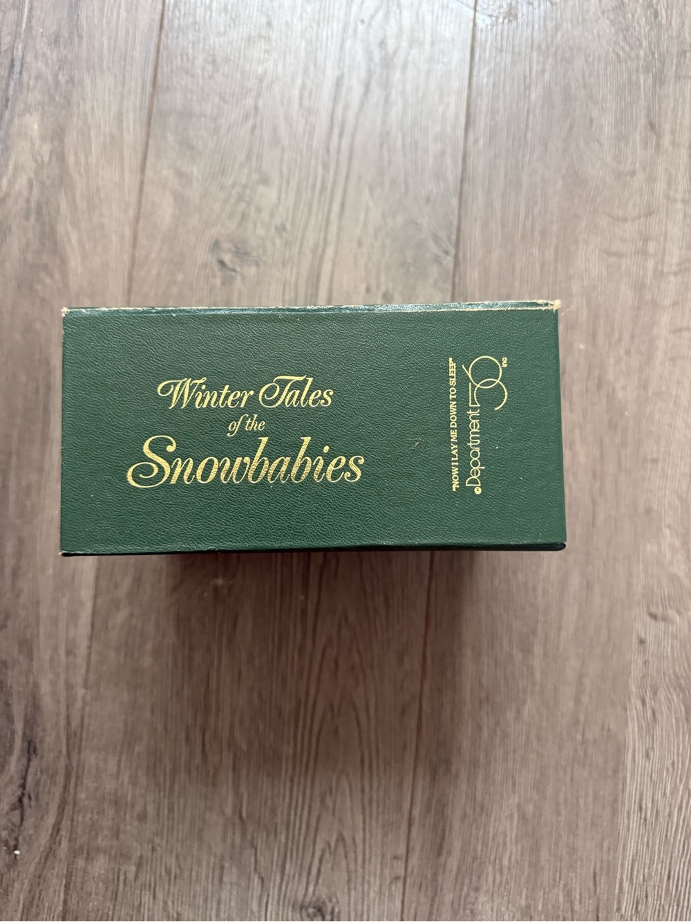 Department 56 Green and Gold 'Winter Tales of the Snowbabies' Decorative Box